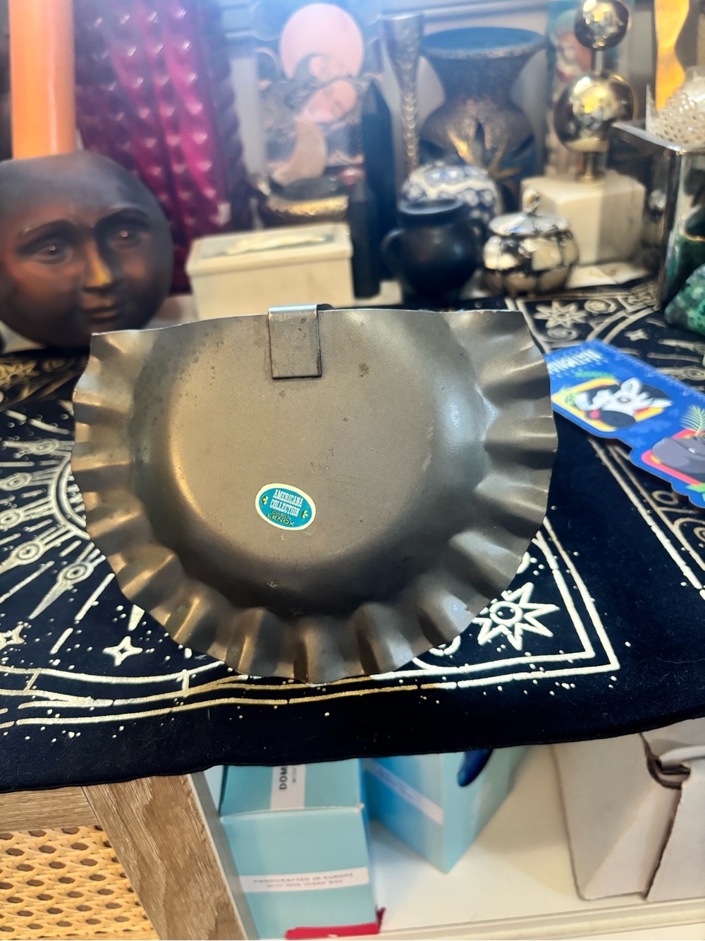VINTAGE LENOX AMERICANA COLLECTION CANDLE MIRROR & WALL SCONCE! CREEPY! - Picture 12 of 13